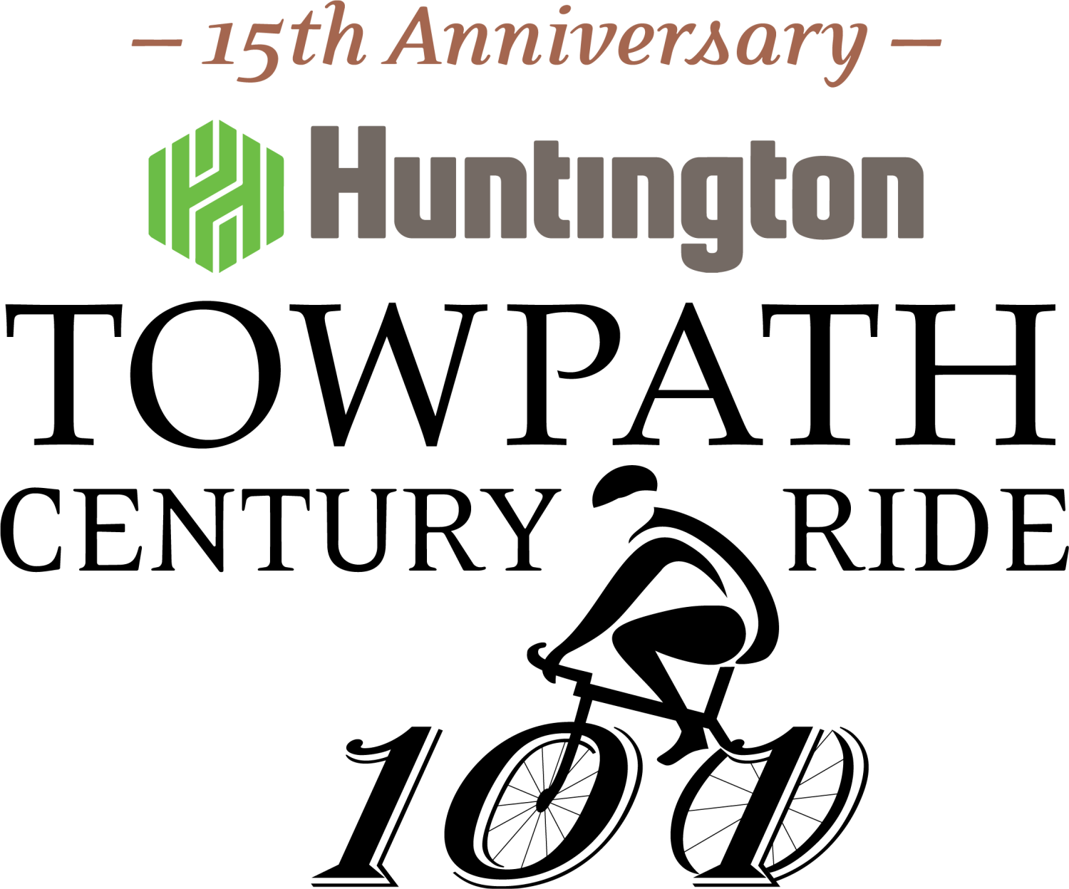 Huntington Towpath Century Ride 15th Anniversary logo